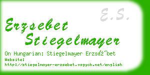 erzsebet stiegelmayer business card